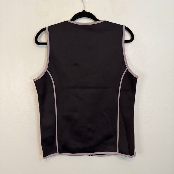 SAUNAFX Neoprene Sauna Vest Top Mens M/L Black Slimming Microban Zip Workout Gym - Picture 2 of 7